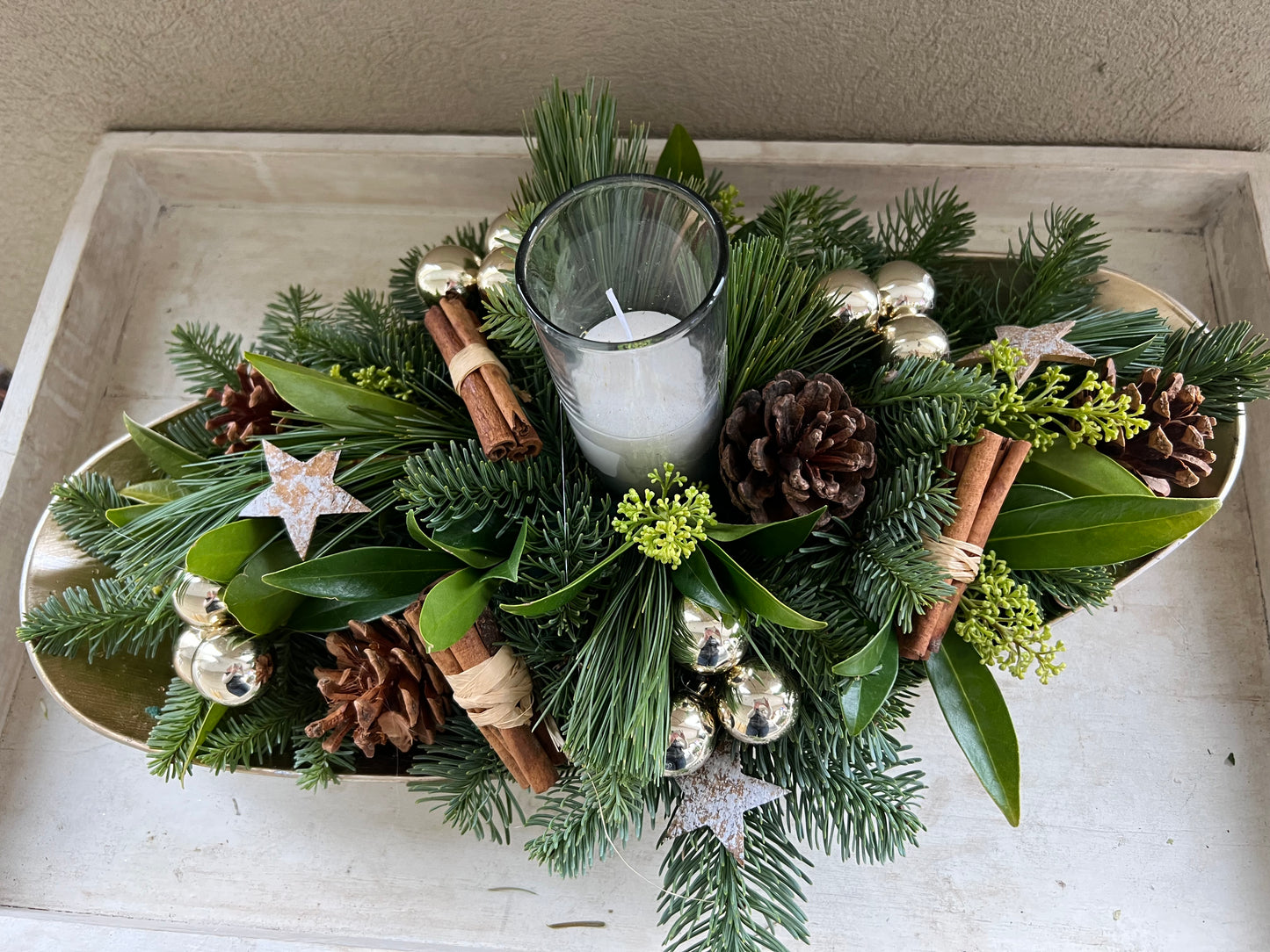 Gold Table Centerpiece