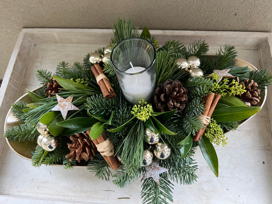Gold Table Centerpiece